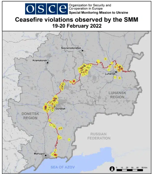 | A February 19th OSCE report recorded 591 ceasefire violations over the past 24 hours including 553 explosions in rebel held areas | MR Online